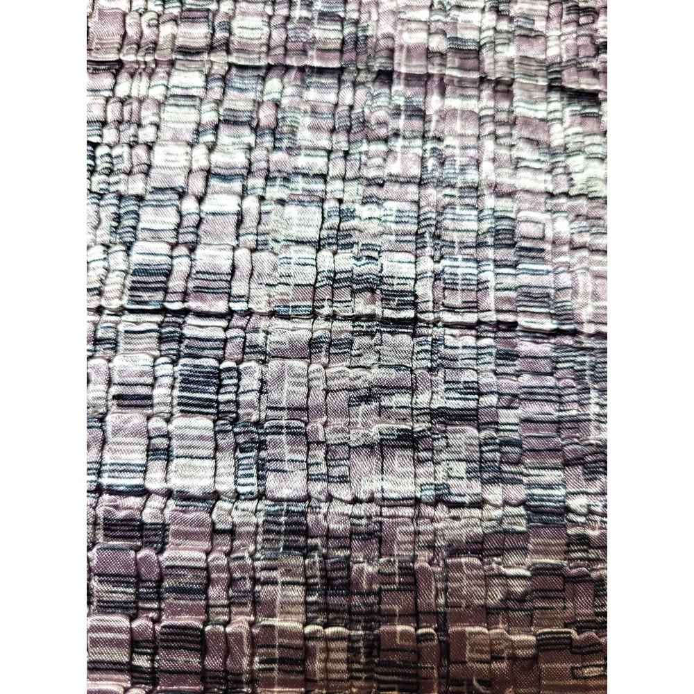 Petite Sophisticate Lavender/Black Geometric Popcorn Stretch Tank Top Medium Y2K - Picture 7 of 8